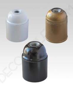 Portalámparas liso de baquelita E27