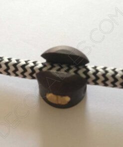 Sujeción techo para cable (varios colores) 27 Sujeción metálica para cables color anticuario