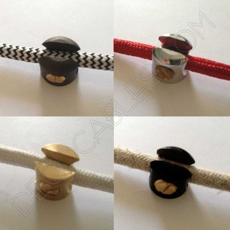Sujeción techo para cable (varios colores) 1 Sujeción metálica para cables de varios colores